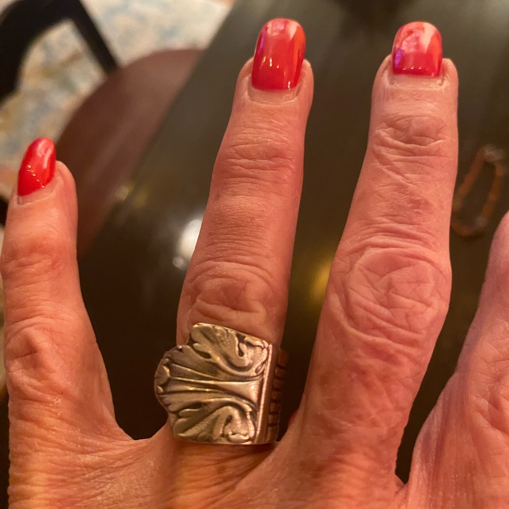 Silver Spoon Ring. - image 1